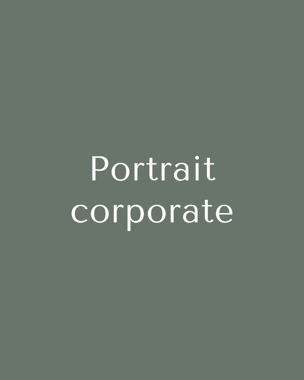 Portrait corporate