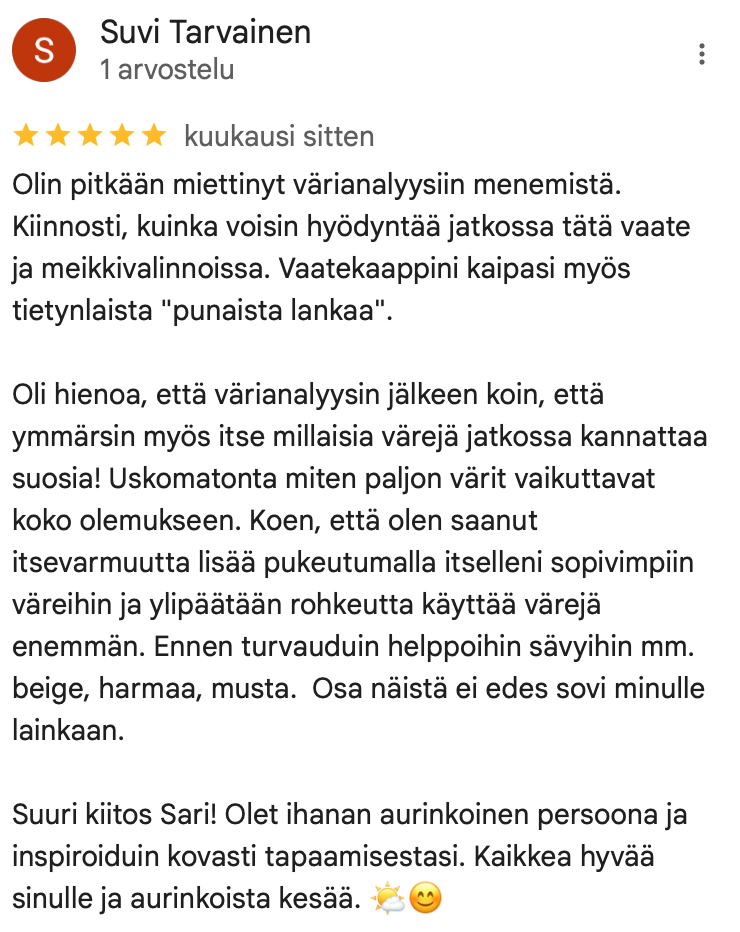 Paras Värianalyysi Helsinki