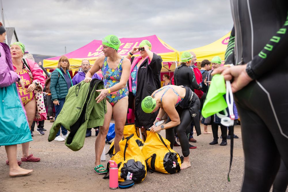 Event photography Mid wales Hurly Burly swim Level Water Barmouth