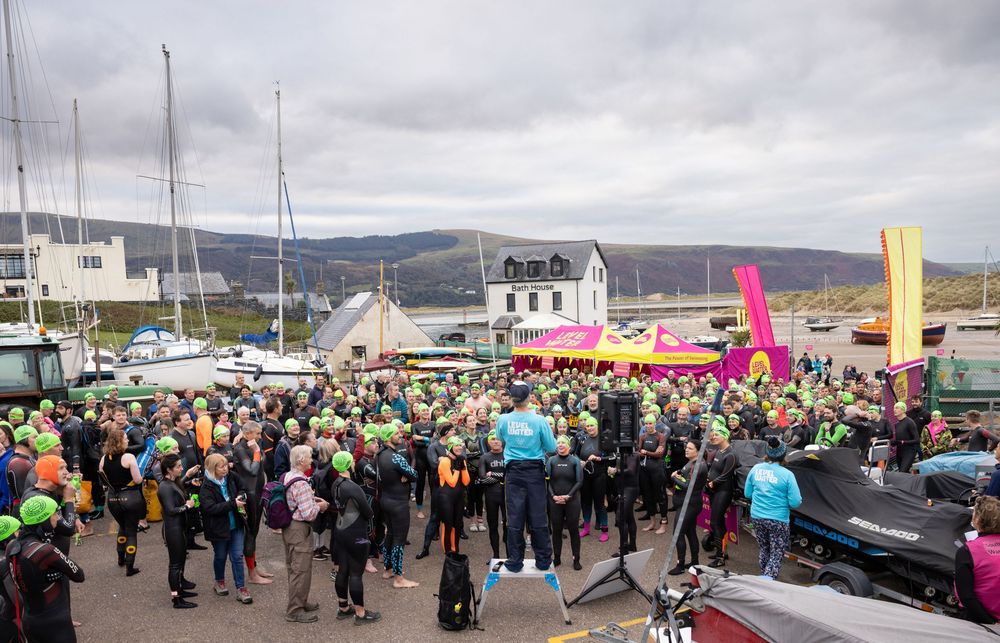 Event photography Mid wales Hurly Burly swim Level Water Barmouth