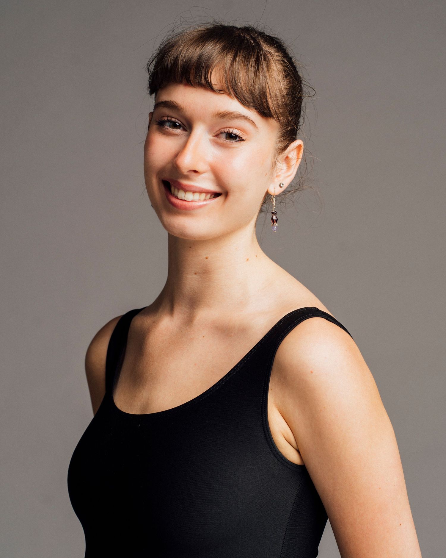 Professional dance headshots for Chicago ballerina performers showing clean lines and expressive posture.