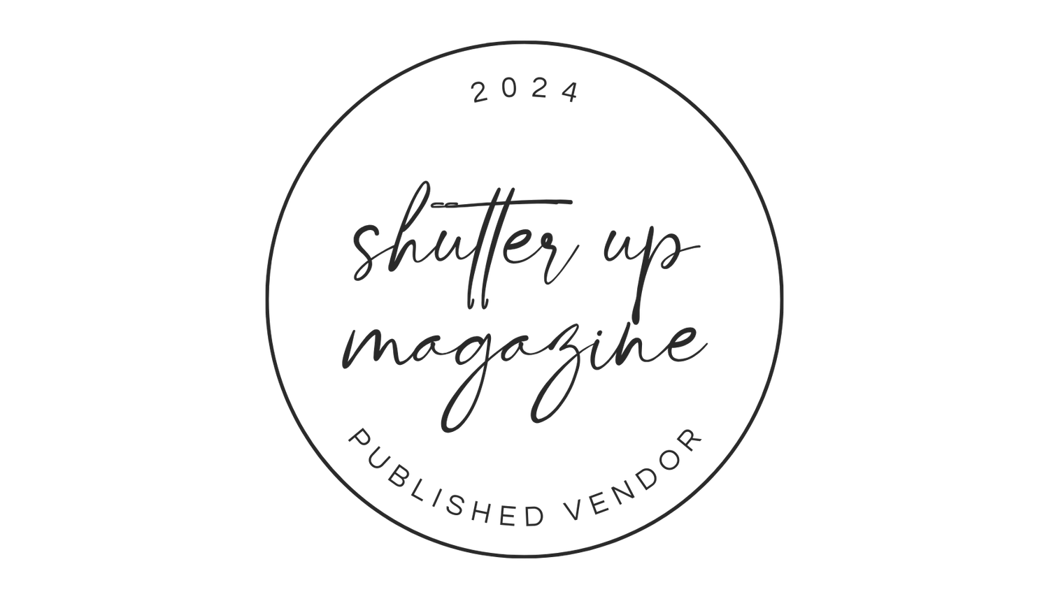 Circular black and white business logo designs arranged in a row showing different company branding elements.