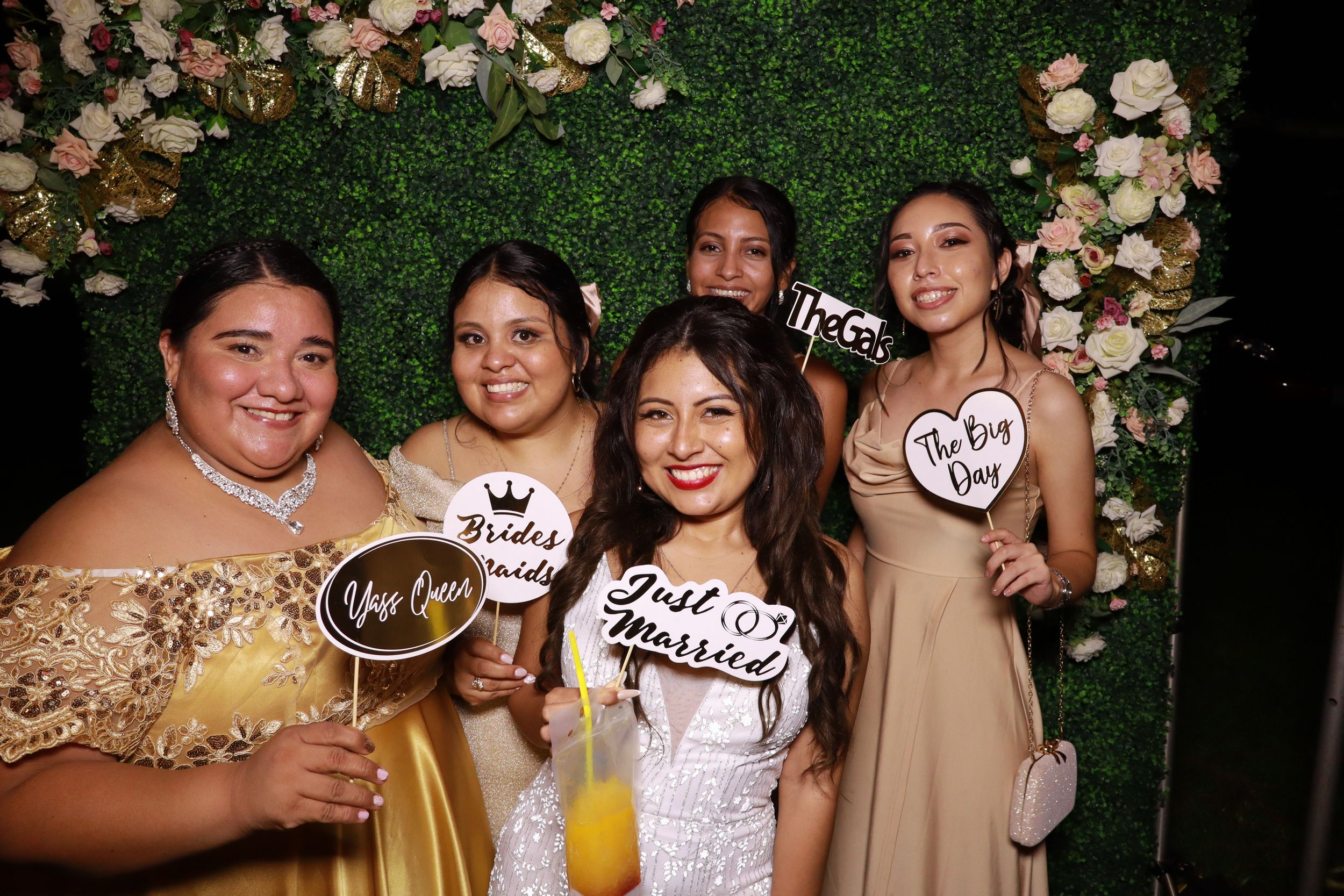 Girls just having fun at our photo booth!!