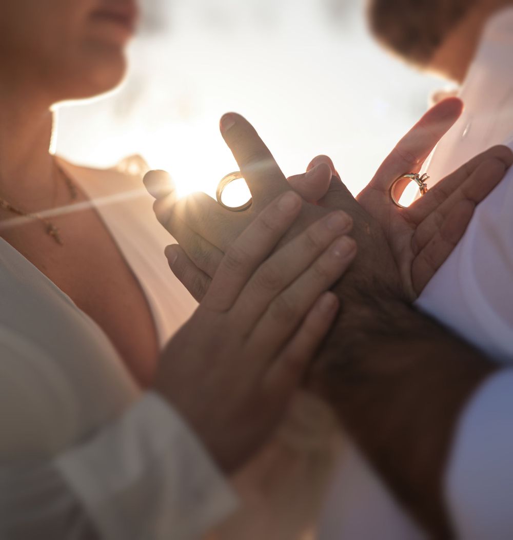 Ring details. Silhouette Portraits in CDA Idaho. Taken by Jessica Rae Photography.