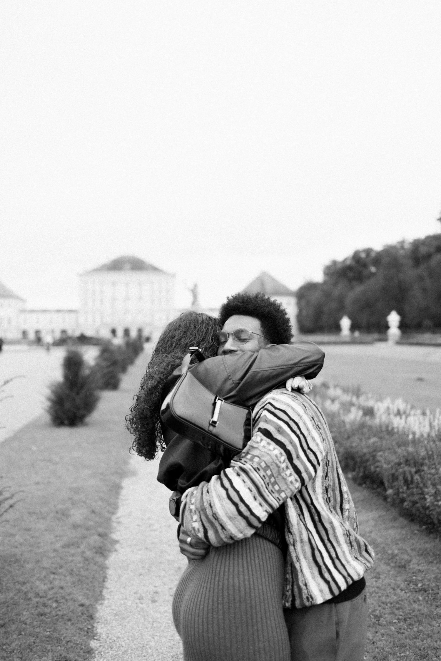 Munich proposal photographer - newly engaged couple in Nymphenburg Palace - Nymphenburg Palace Engagement - Nymphenburg palace proposal