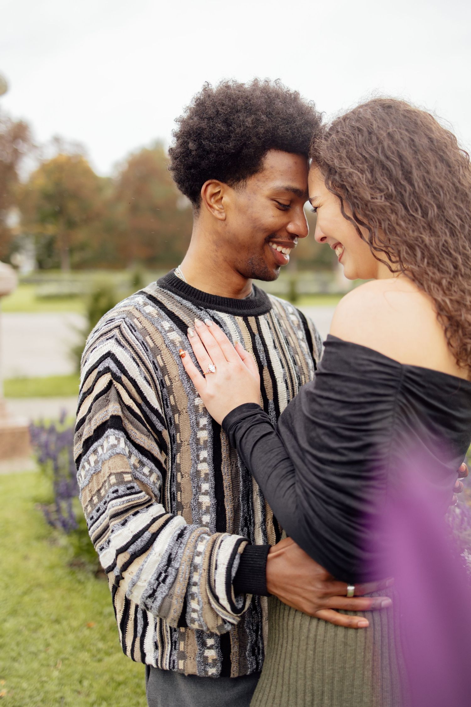 Engaged couple at Nymphenburg palace, Munich Elopement Photographer, Munich Proposal Photographer, Engagement Photography