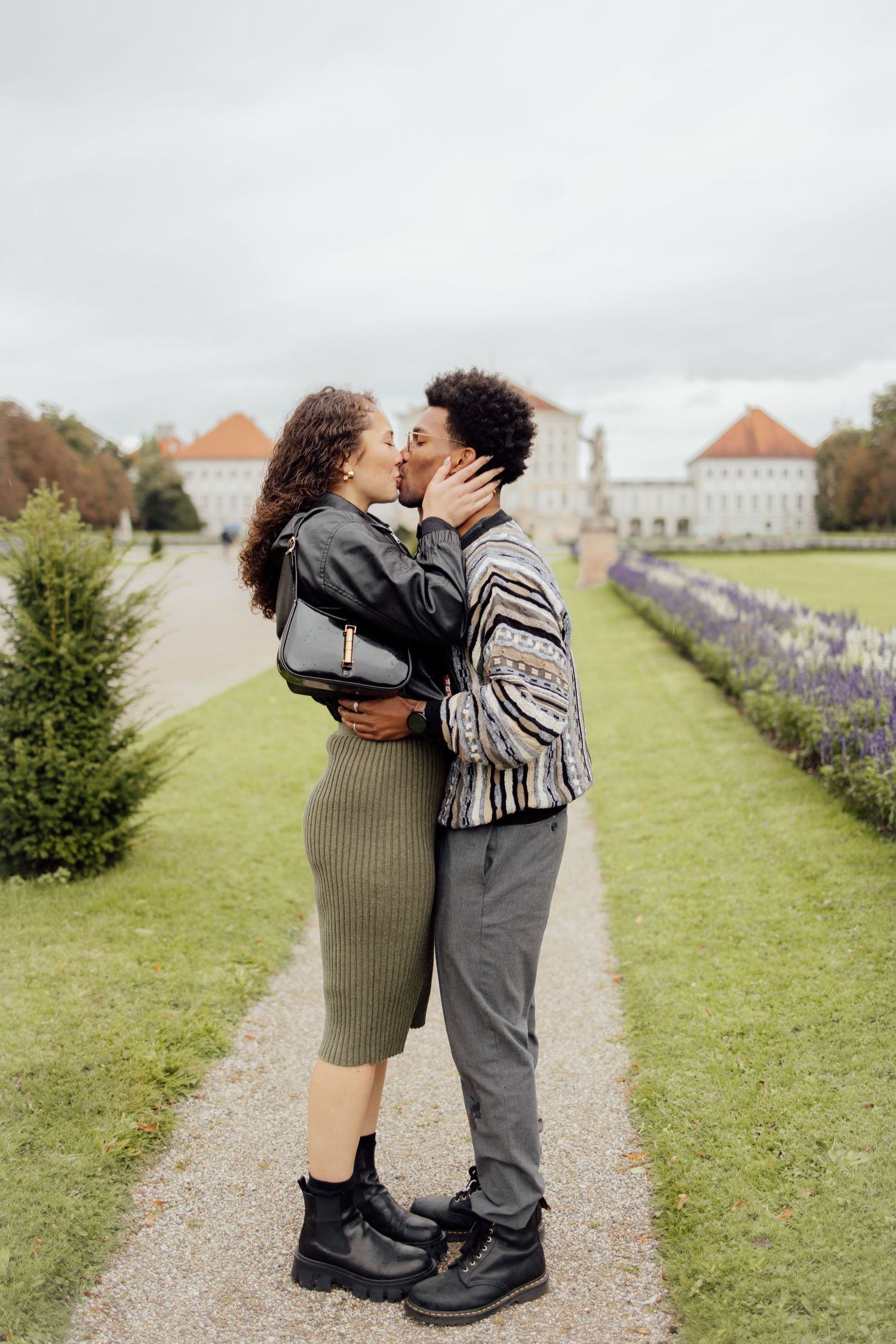 Munich proposal photographer - newly engaged couple in Nymphenburg Palace - Nymphenburg Palace Engagement - Nymphenburg palace proposal