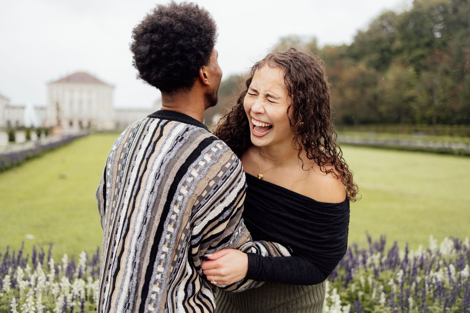 Proposal at Nymphenburg palace, Munich Elopement Photographer, Munich Proposal Photographer, Engagement Photography