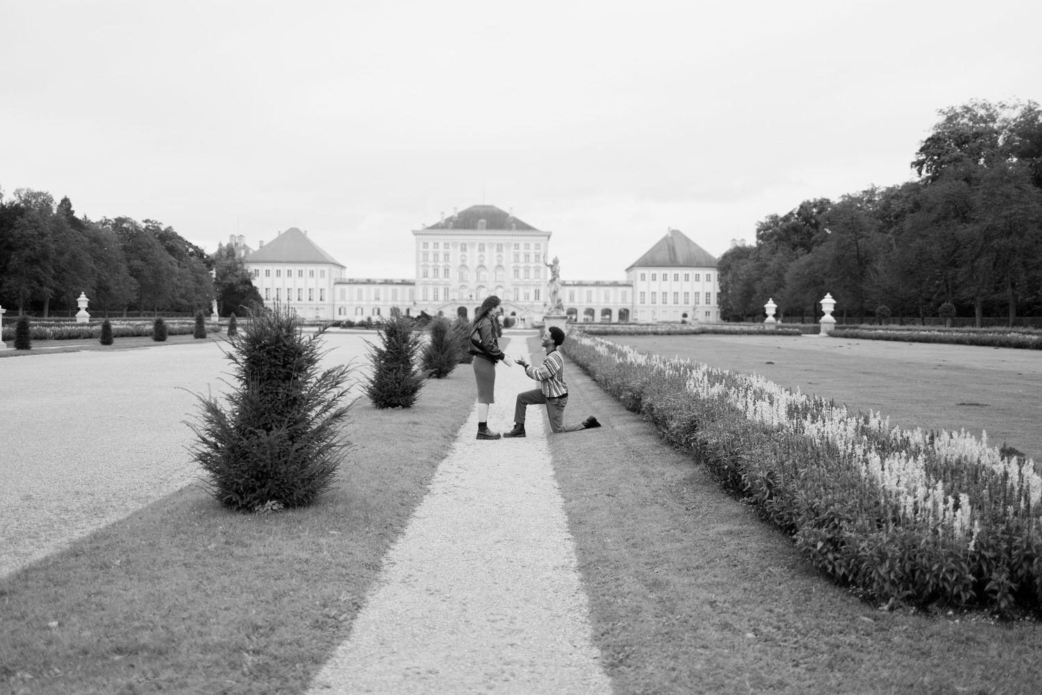 Munich Elopement Photographer - Munich Proposal Photographer - Munich Couples Photographer - Engagement in Nymphenburg Palace Johanna Patton