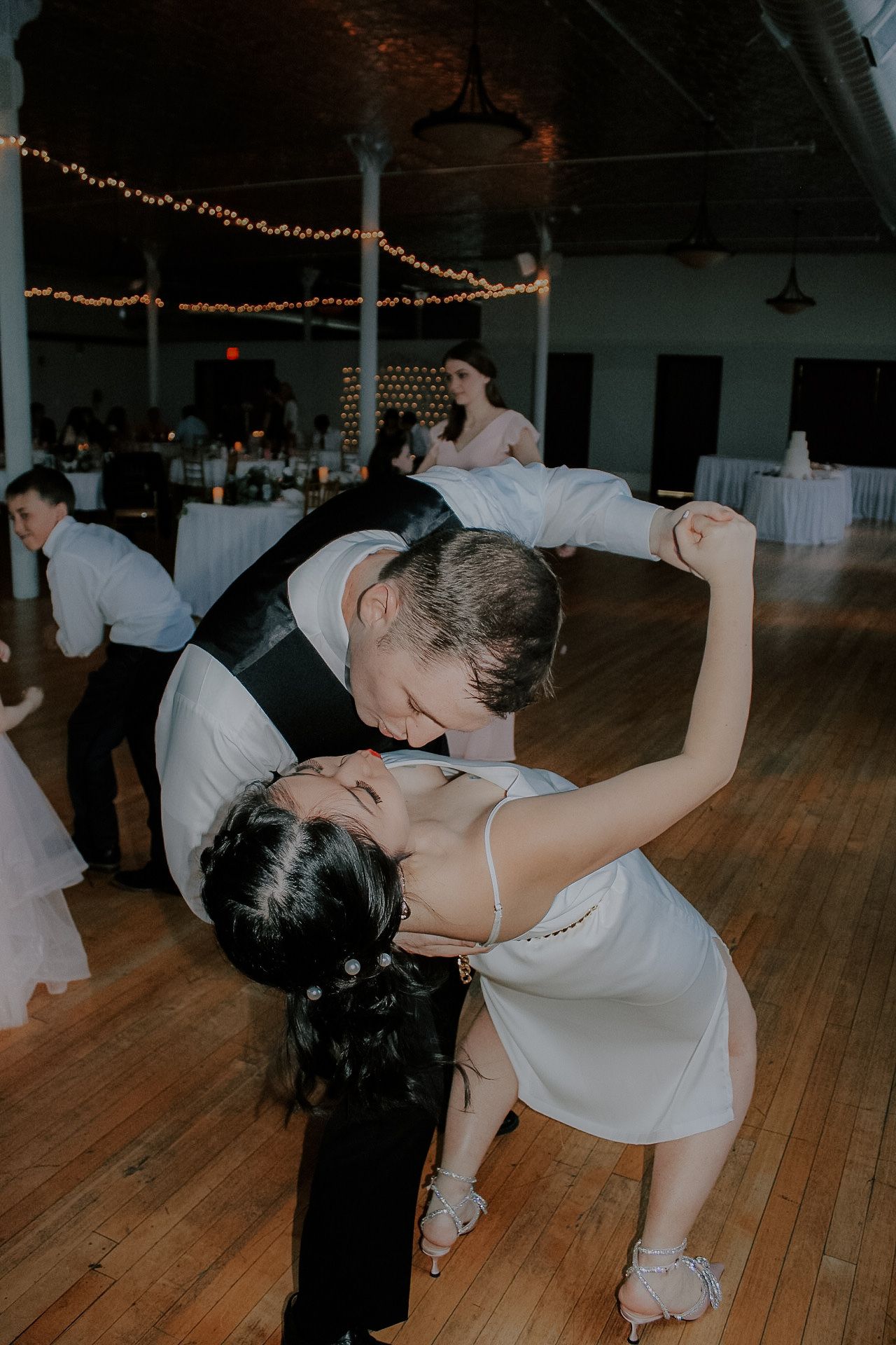 wedding dance floor couple