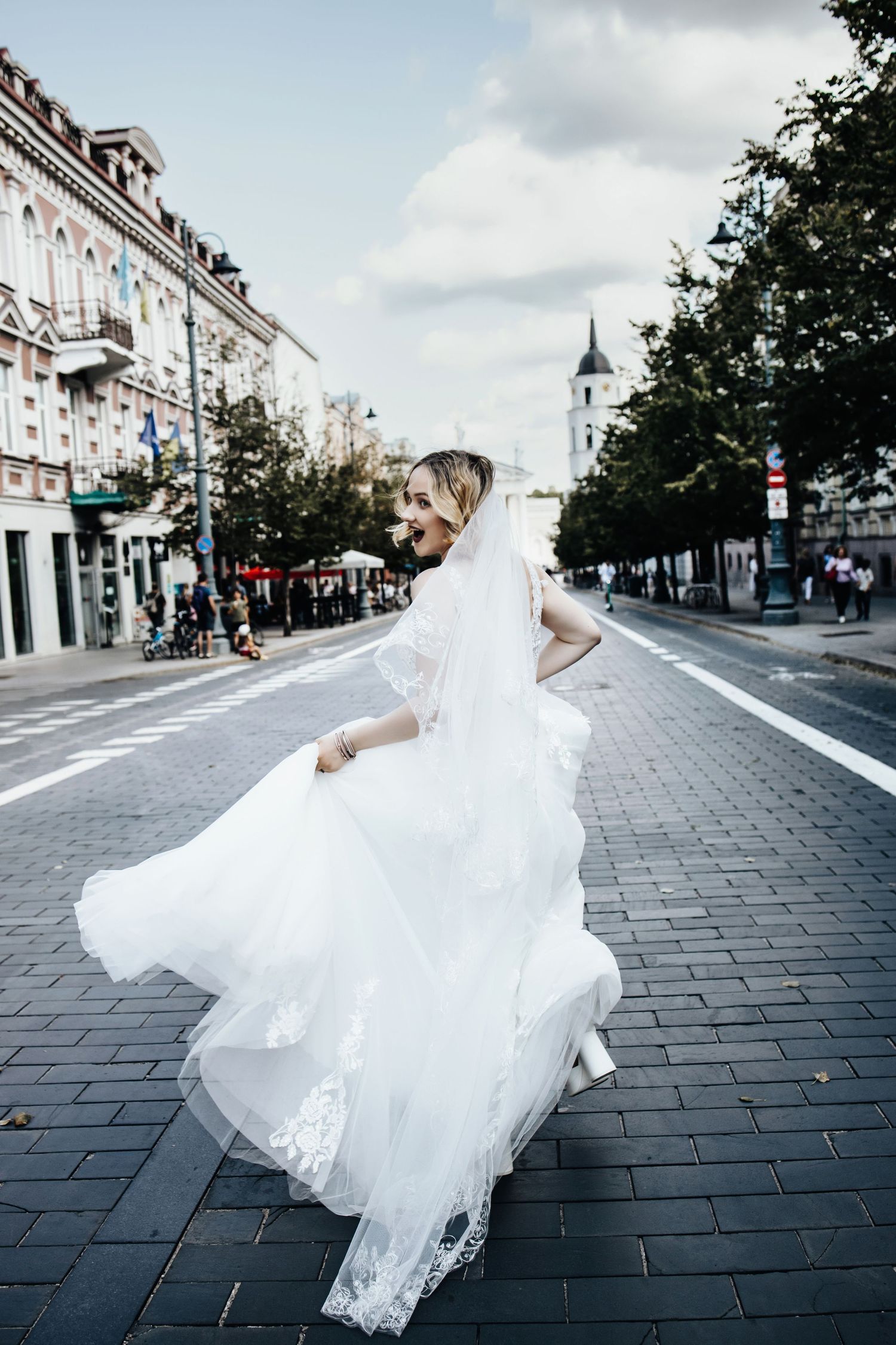 emotional wedding moment Vilnius Lithuania