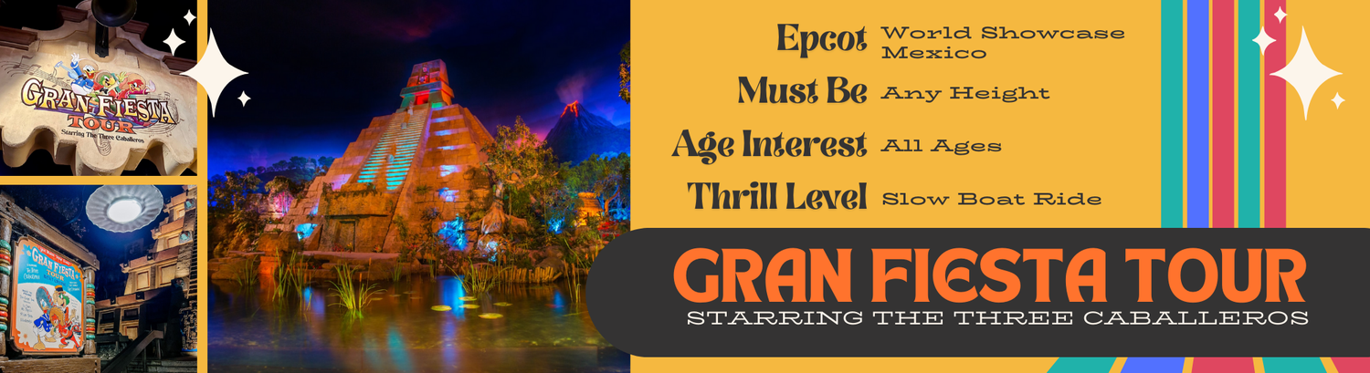 Three side-by-side digital banner images showcase a tour package with Mexican architectural elements and text.