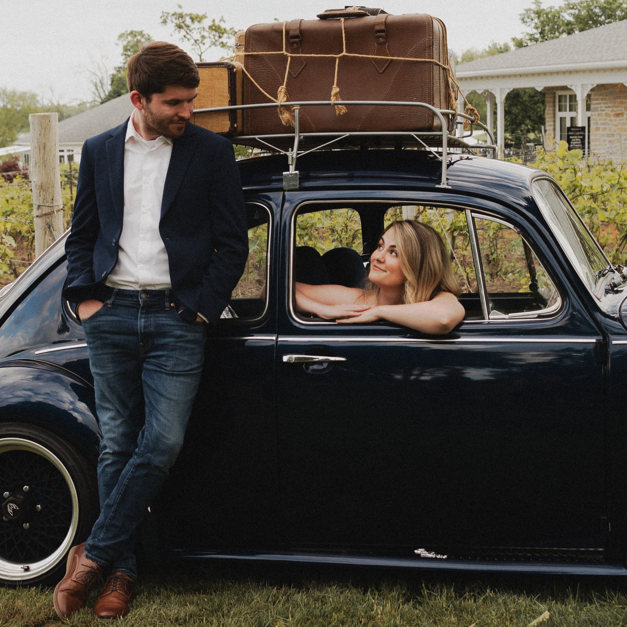 Vineyard elopement in late Spring. Documentary style photography