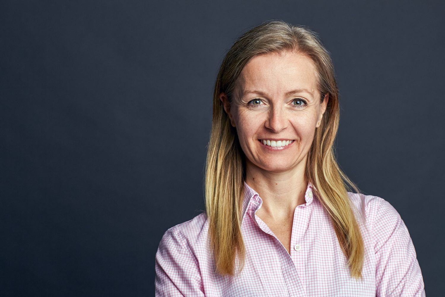 A businesswoman smiling