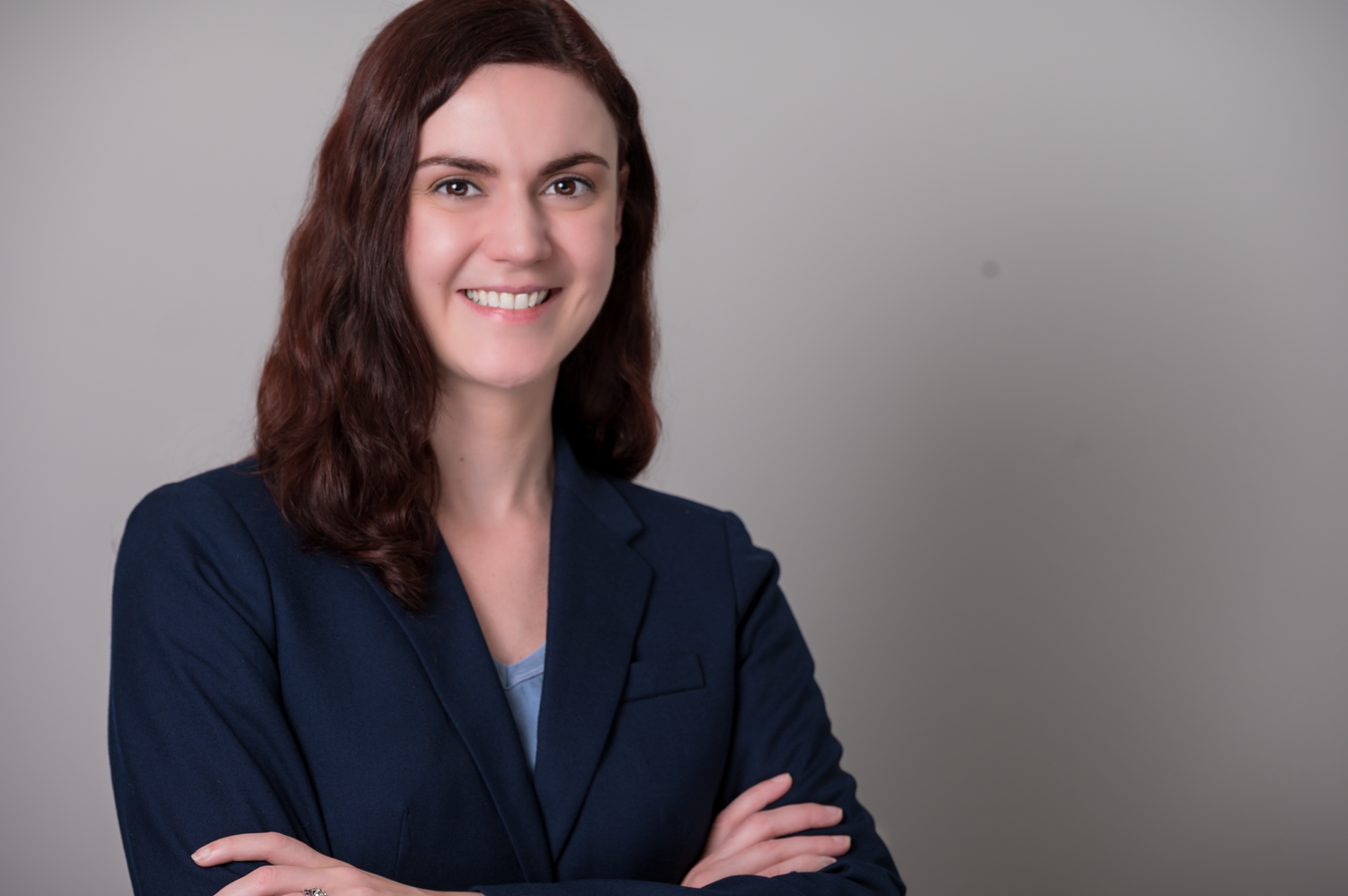 Corporate portrait for female executives in Northern Virginia using Profoto studio gear for a sharp, authoritative brand image."