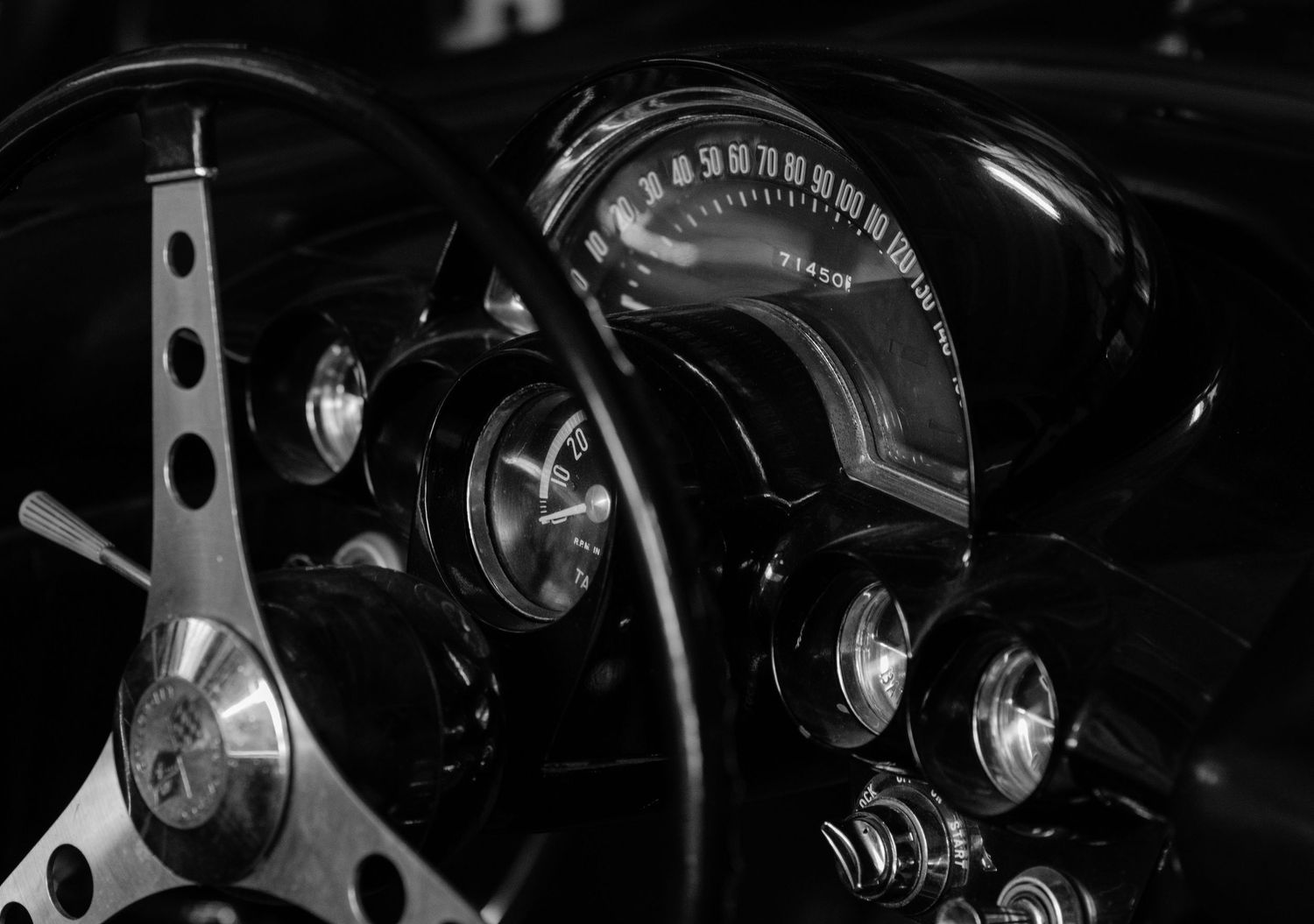 '62 Vette dashboard taken in low light. #productphotographer #carphotographer #photographer