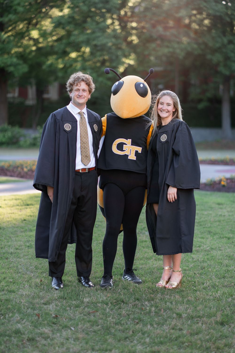 Georgia Tech tech tower lawn the best photo spots for GT graduation portraits