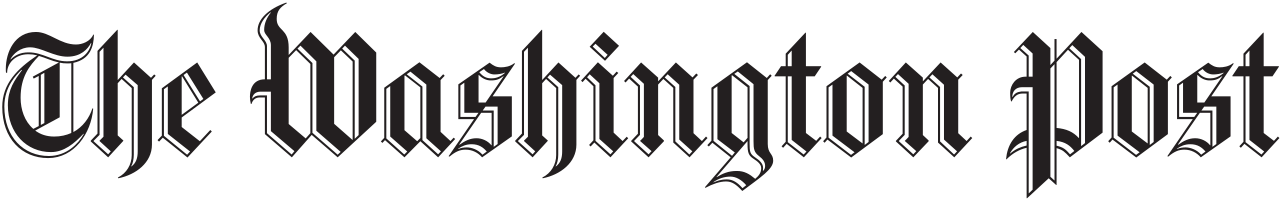 The Washington Post newspaper logo in classic black and white Gothic lettering.