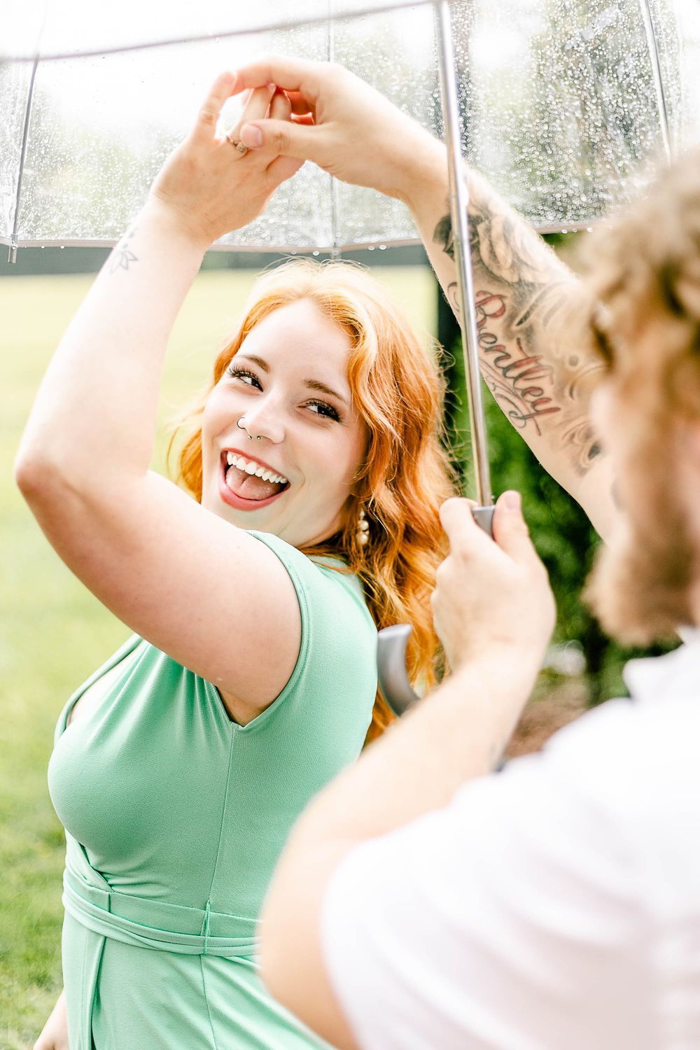 Love in full bloom at Bansen Farms. A dreamy Gastonia engagement session to remember.