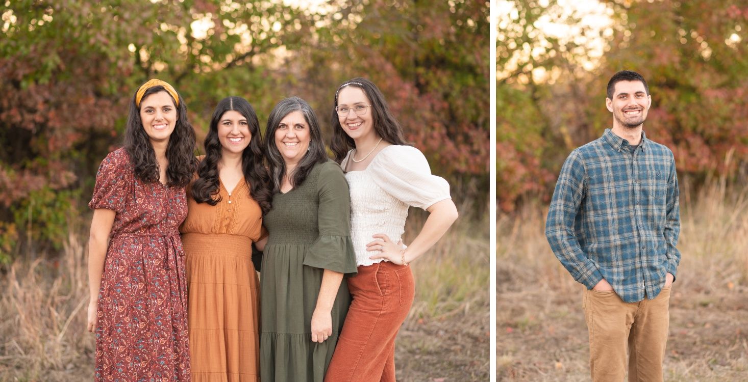 Large extended family session in fall by Bartlesville Family photographer Kristi Bray