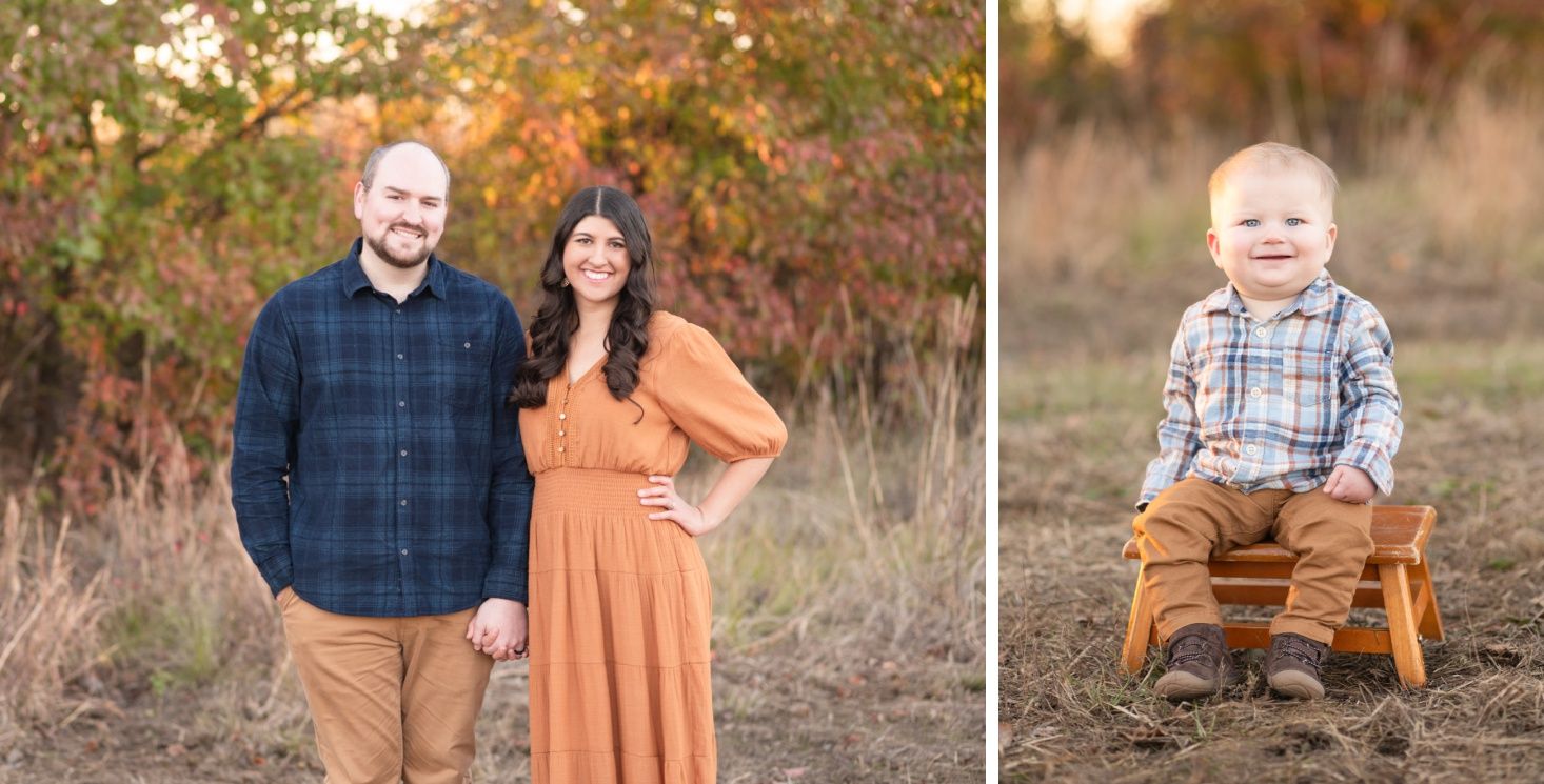 Large extended family session in fall by Bartlesville Family photographer Kristi Bray