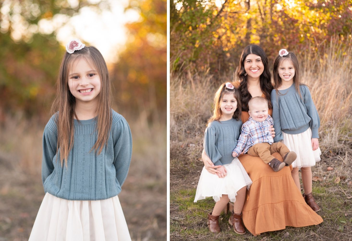 Large extended family session in fall by Bartlesville Family photographer Kristi Bray