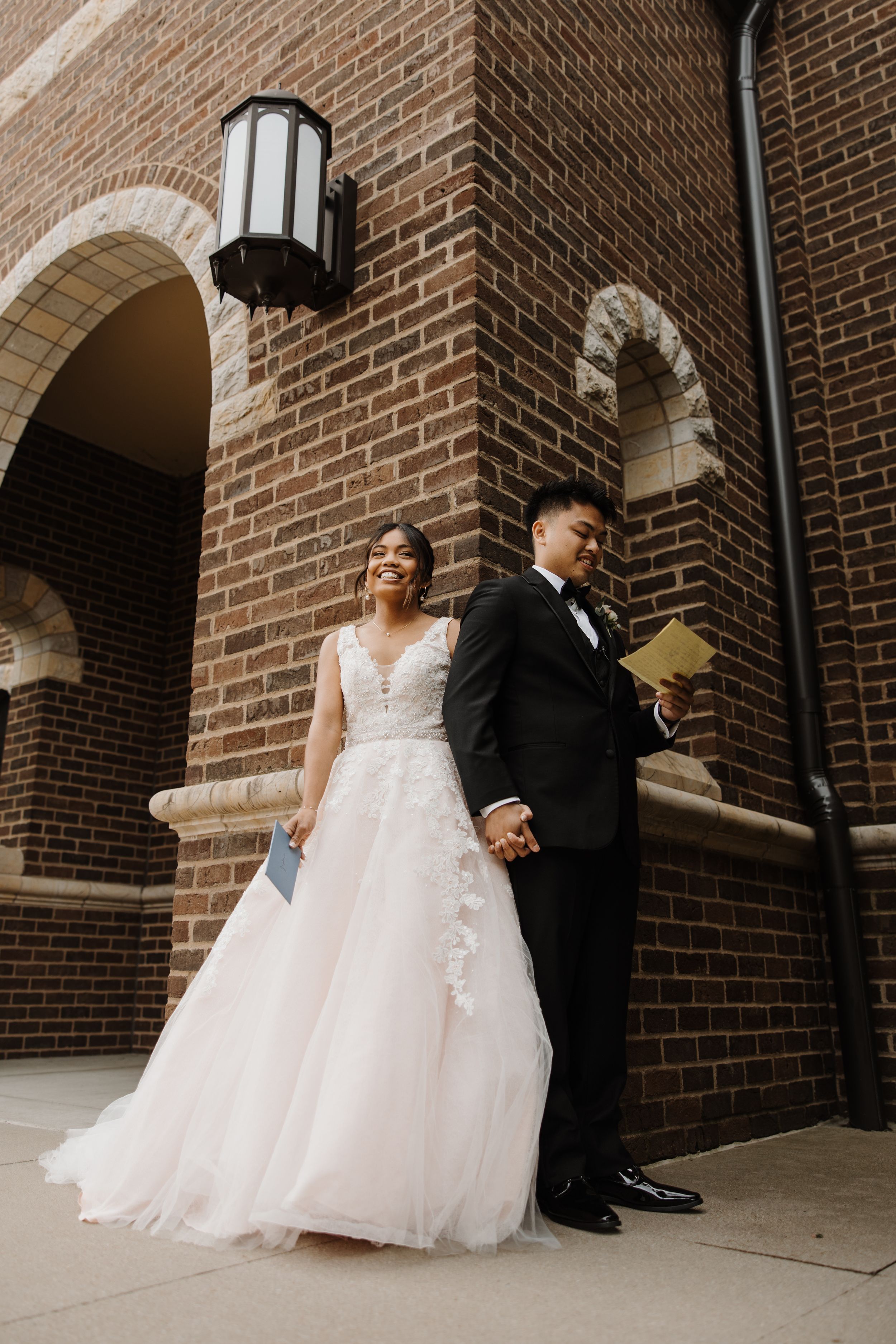 Catholic wedding portrait