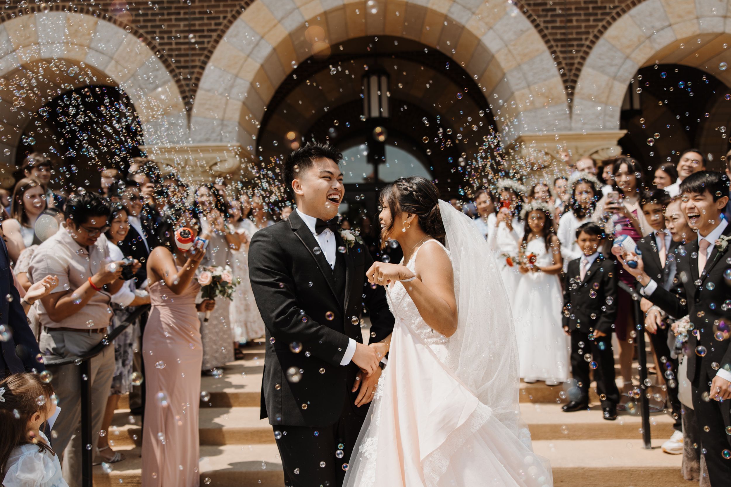 Catholic wedding portrait