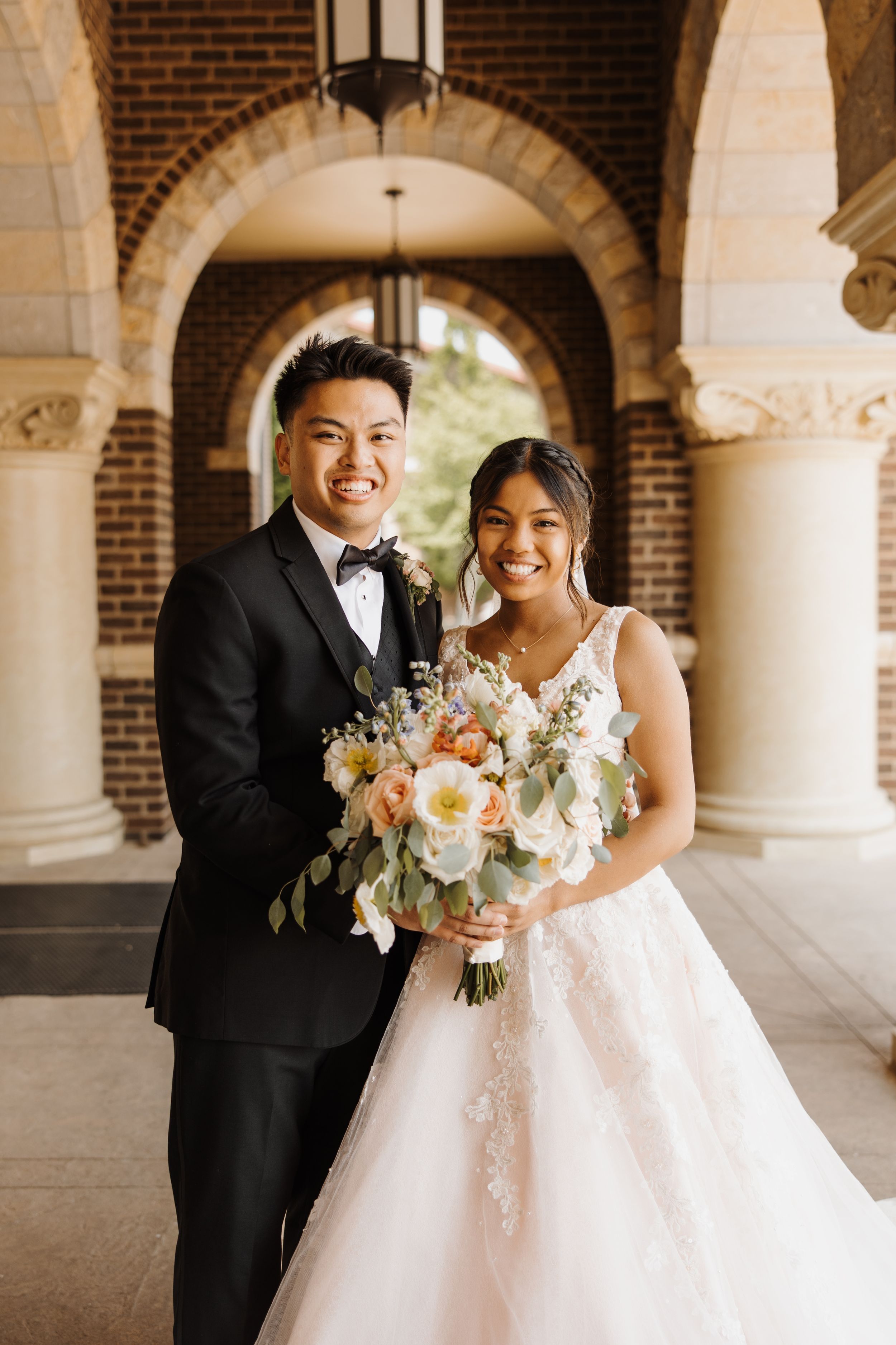 Catholic wedding portrait