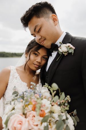 Catholic wedding portrait