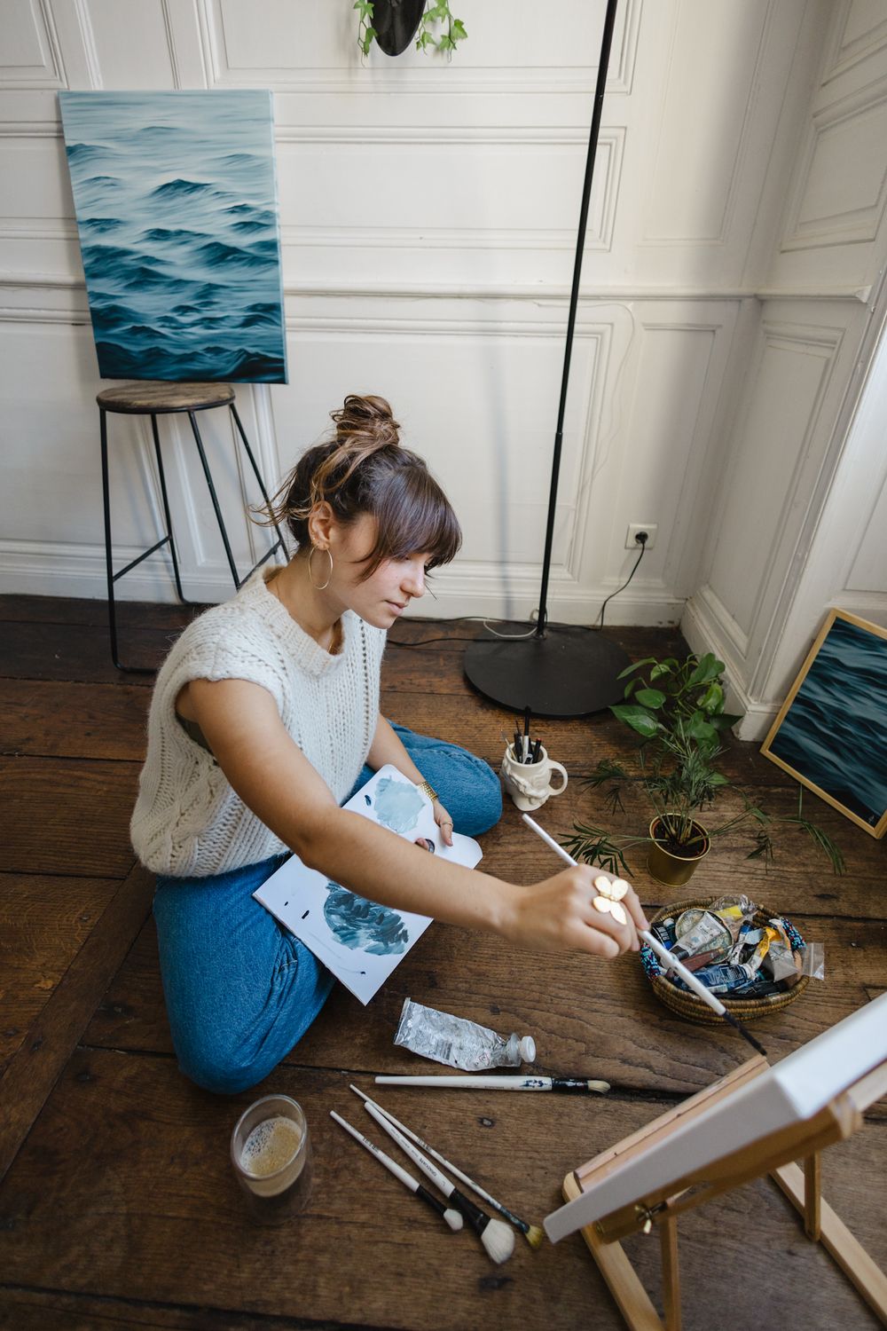 Femme entrepreneure portrait lifestyle naturel