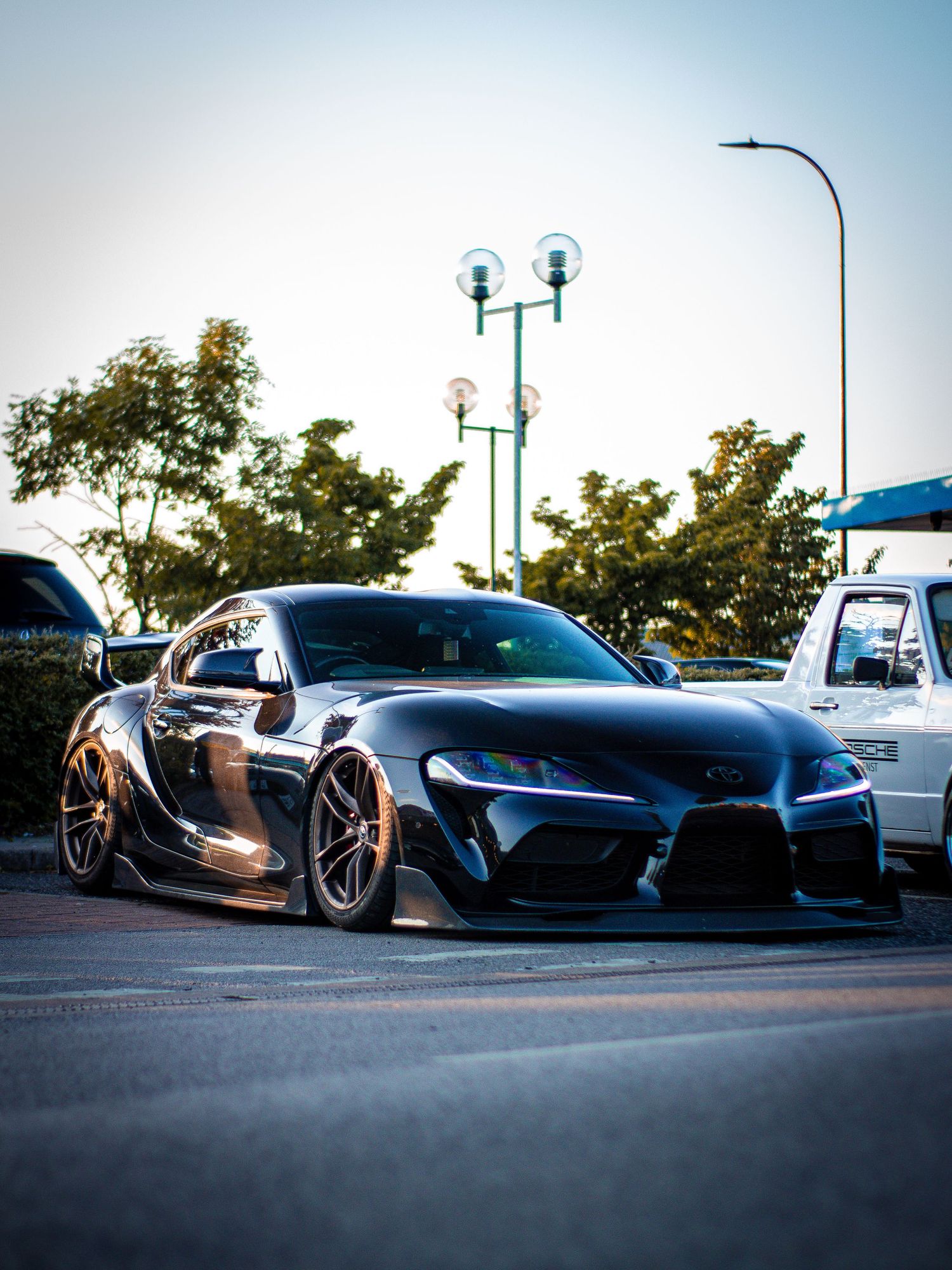 Static shot of a Toyota Supra