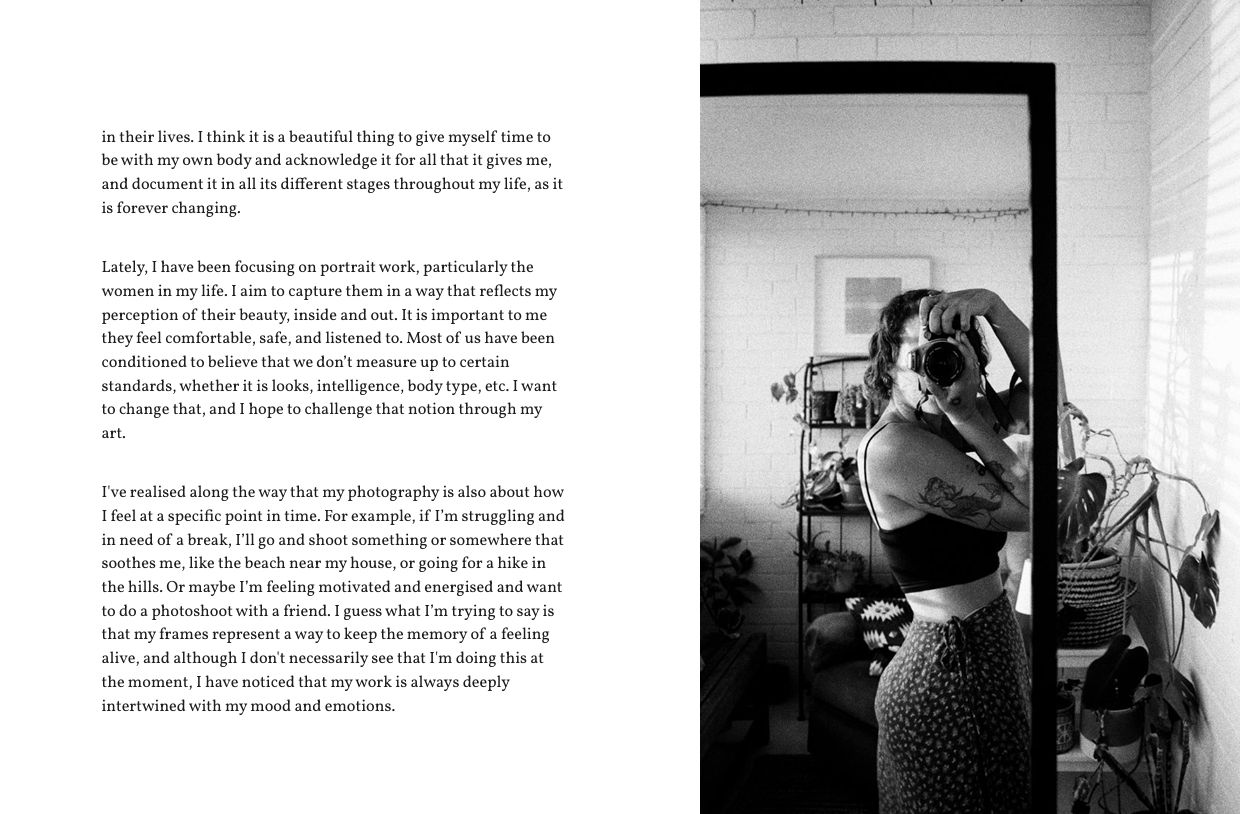magazine feature piece and portrait photography
Perth, Western Australia