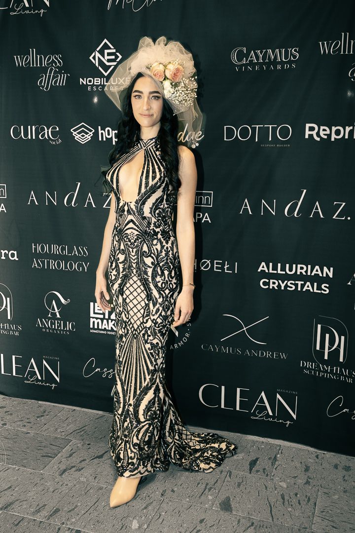 Luxury fashion event portrait photographed by Raymond C. Hansell Photography at Caymus Vineyards.