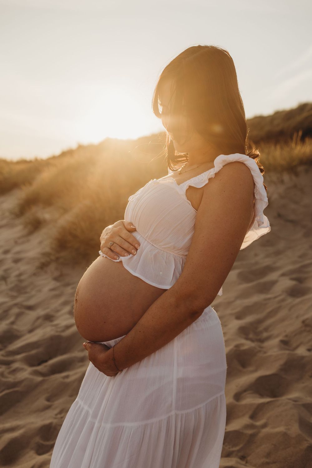 Dorset maternity beach photoshoot