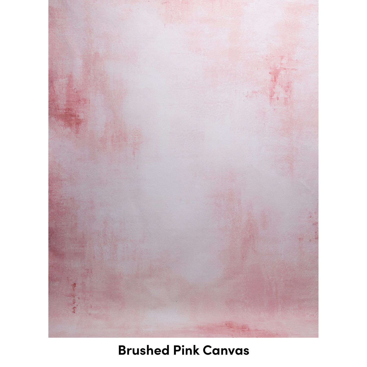 Abstract pink and white textured canvas background with brushed paint strokes creating a soft dreamy effect.