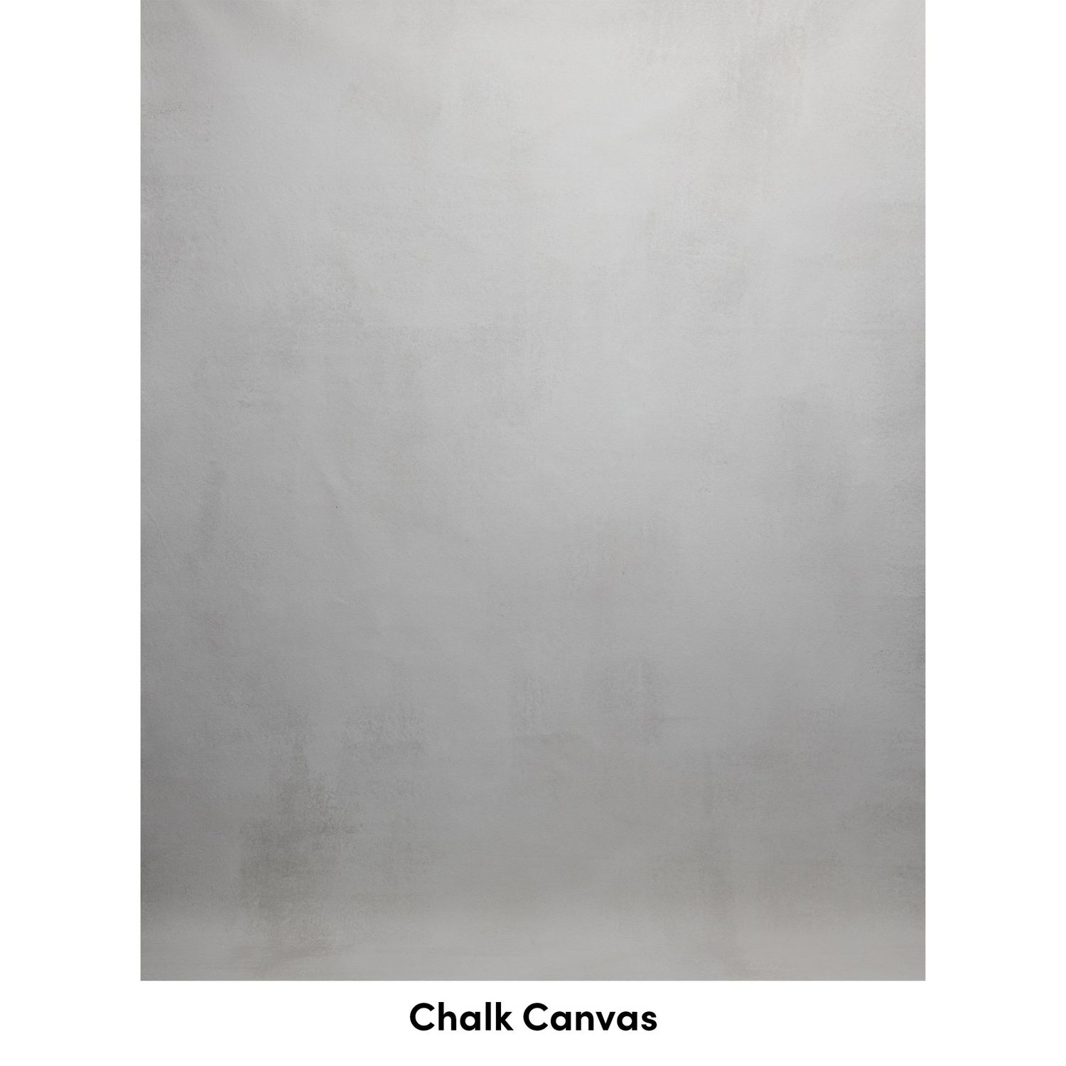 Textured gray chalk canvas background with subtle gradient and mottled surface adds depth and dimension to the composition.