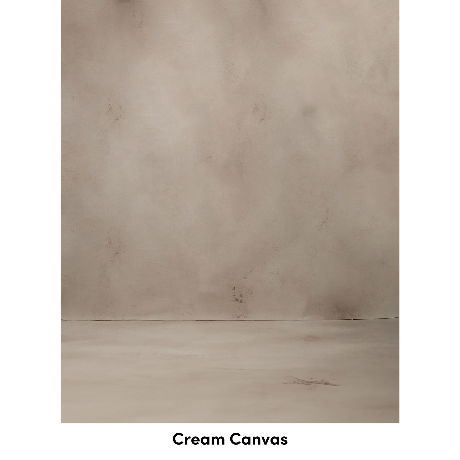 Textured cream-colored canvas backdrop with subtle mottled pattern and slight gradient shading from top to bottom.