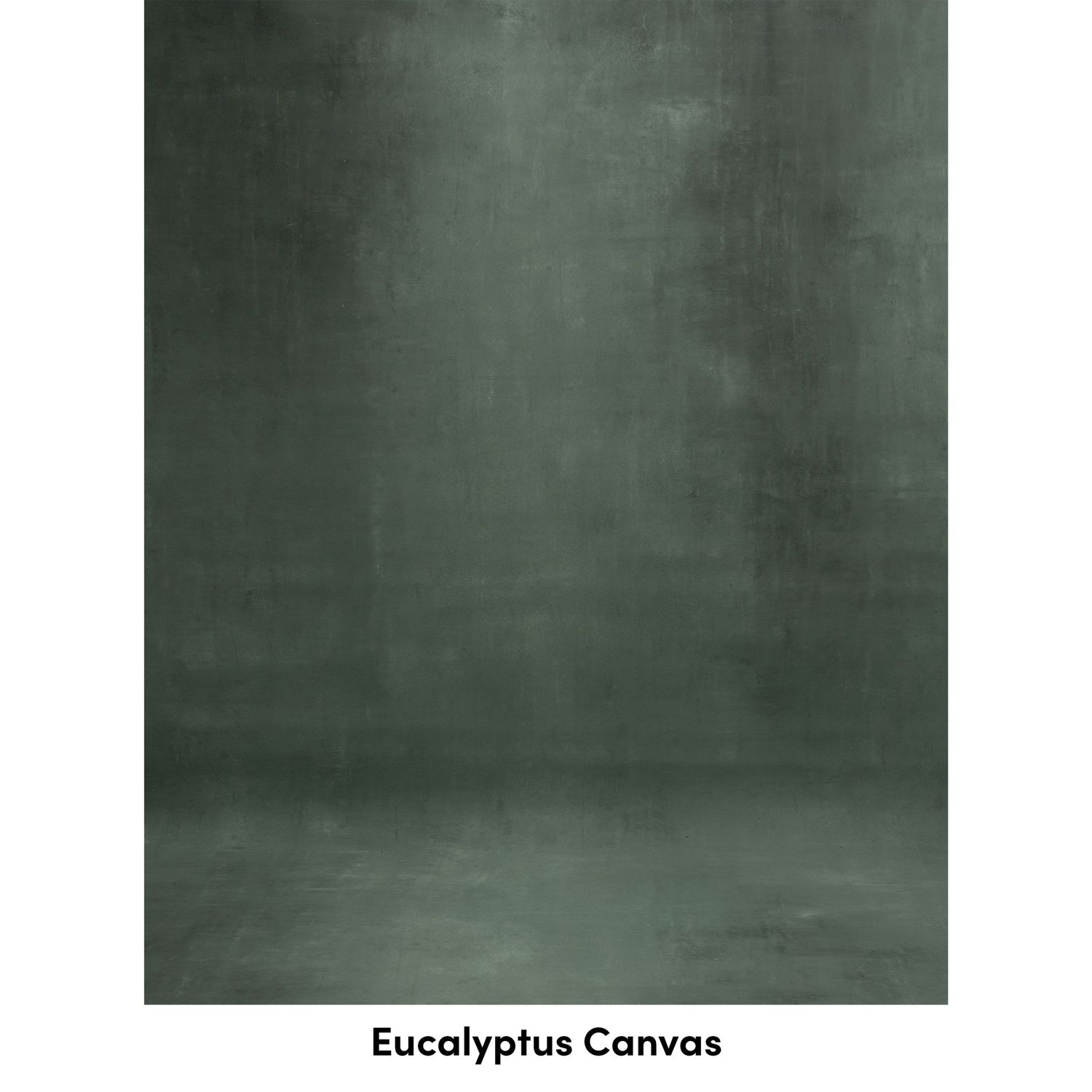 Dark green canvas textured background with subtle gradient shading and mottled eucalyptus-colored surface.