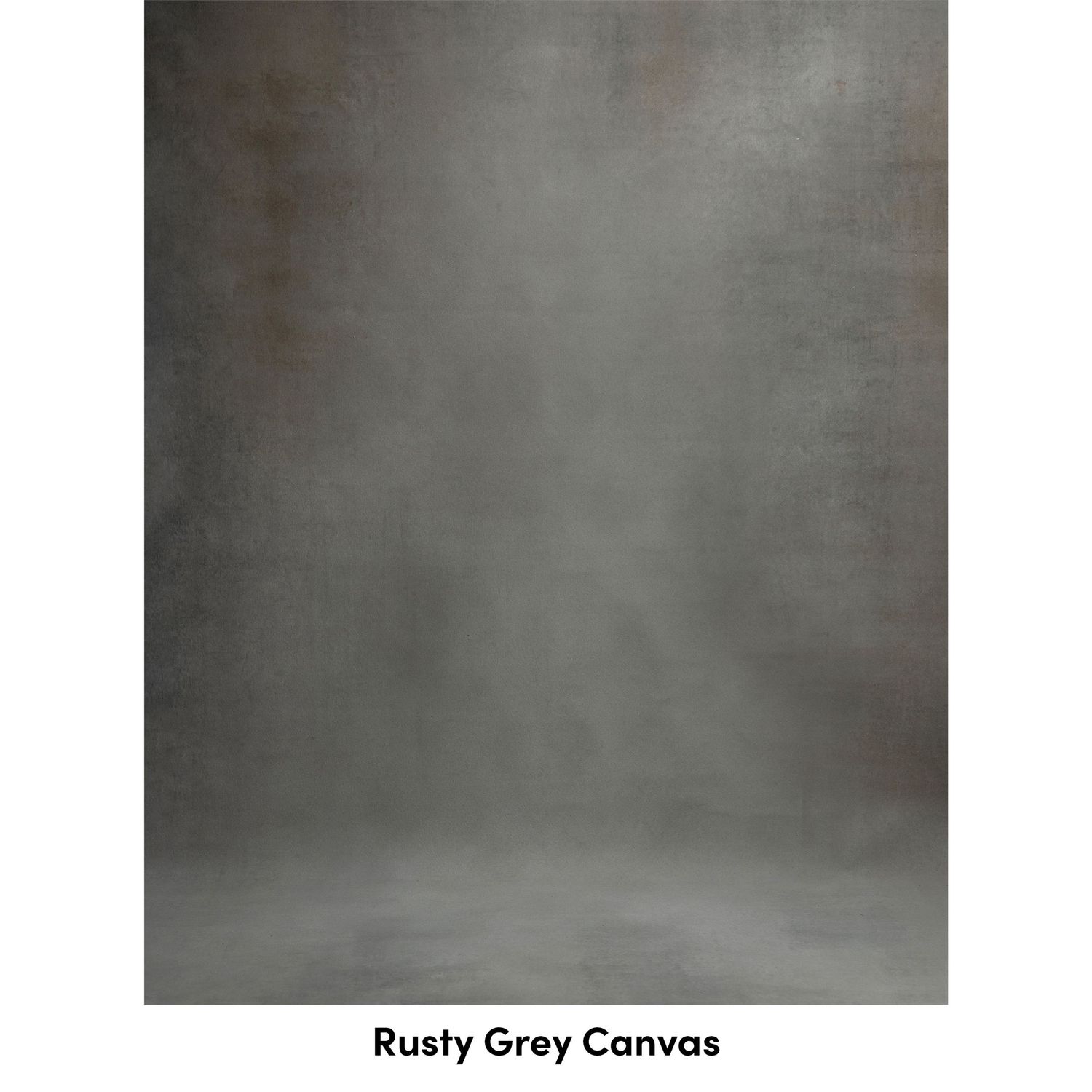 Weathered grey canvas background with textured gradient and dark vignette edges creates moody artistic atmosphere.