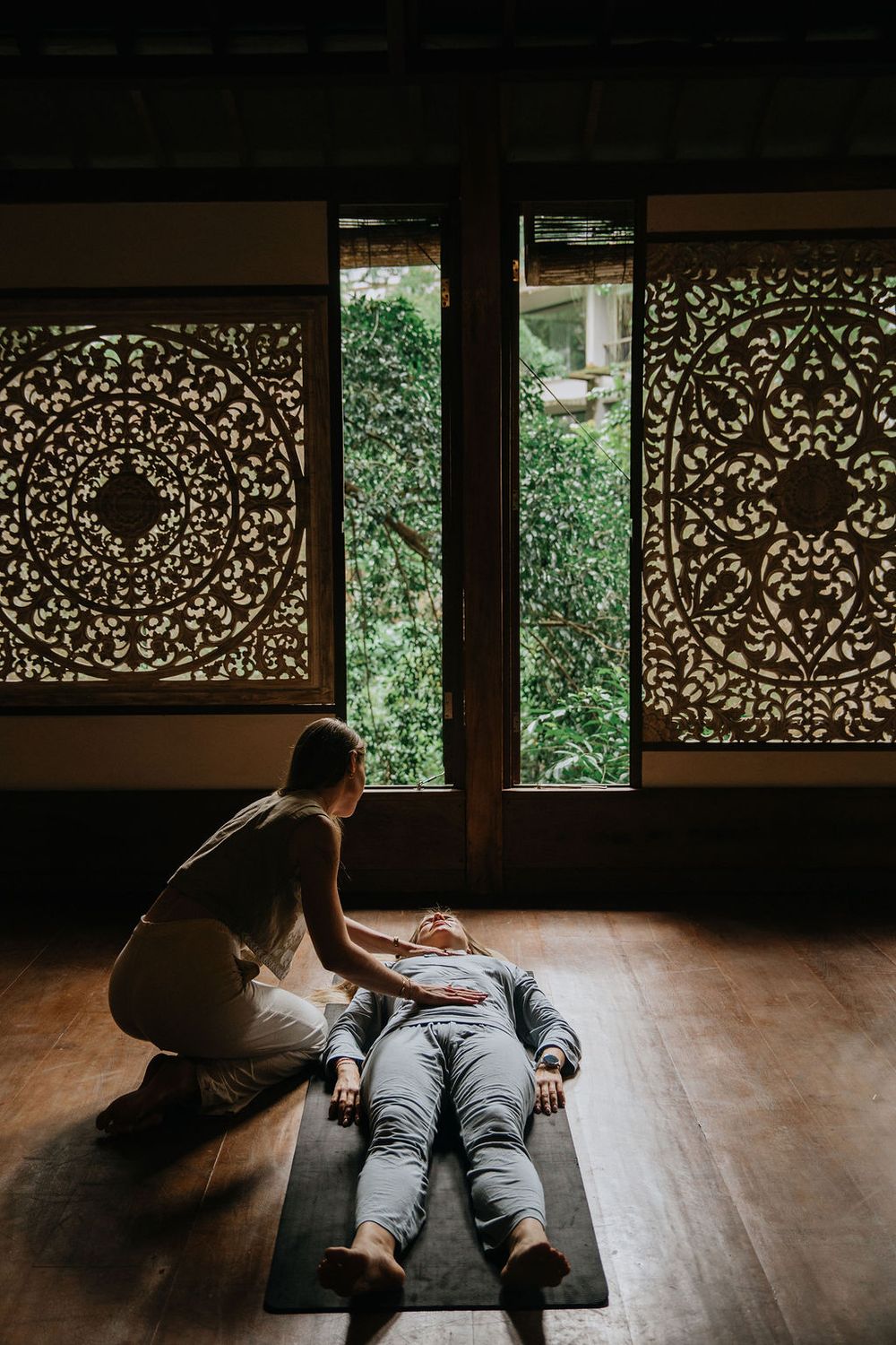 Creative professional during personal branding photoshoot in Bali.