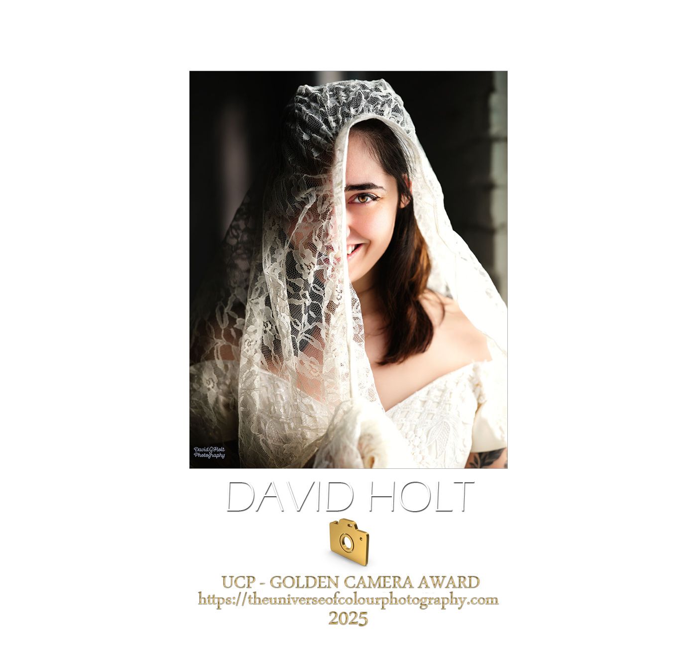 David G Holt Photography - Collection of soft, ethereal bridal portraits in delicate white lace.