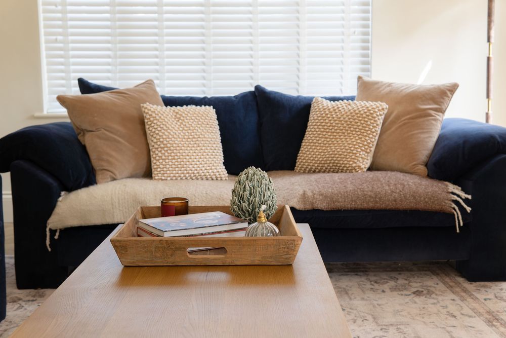 Interior detail shot showing carefully chosen accessories and finishes that add warmth and character to the space.