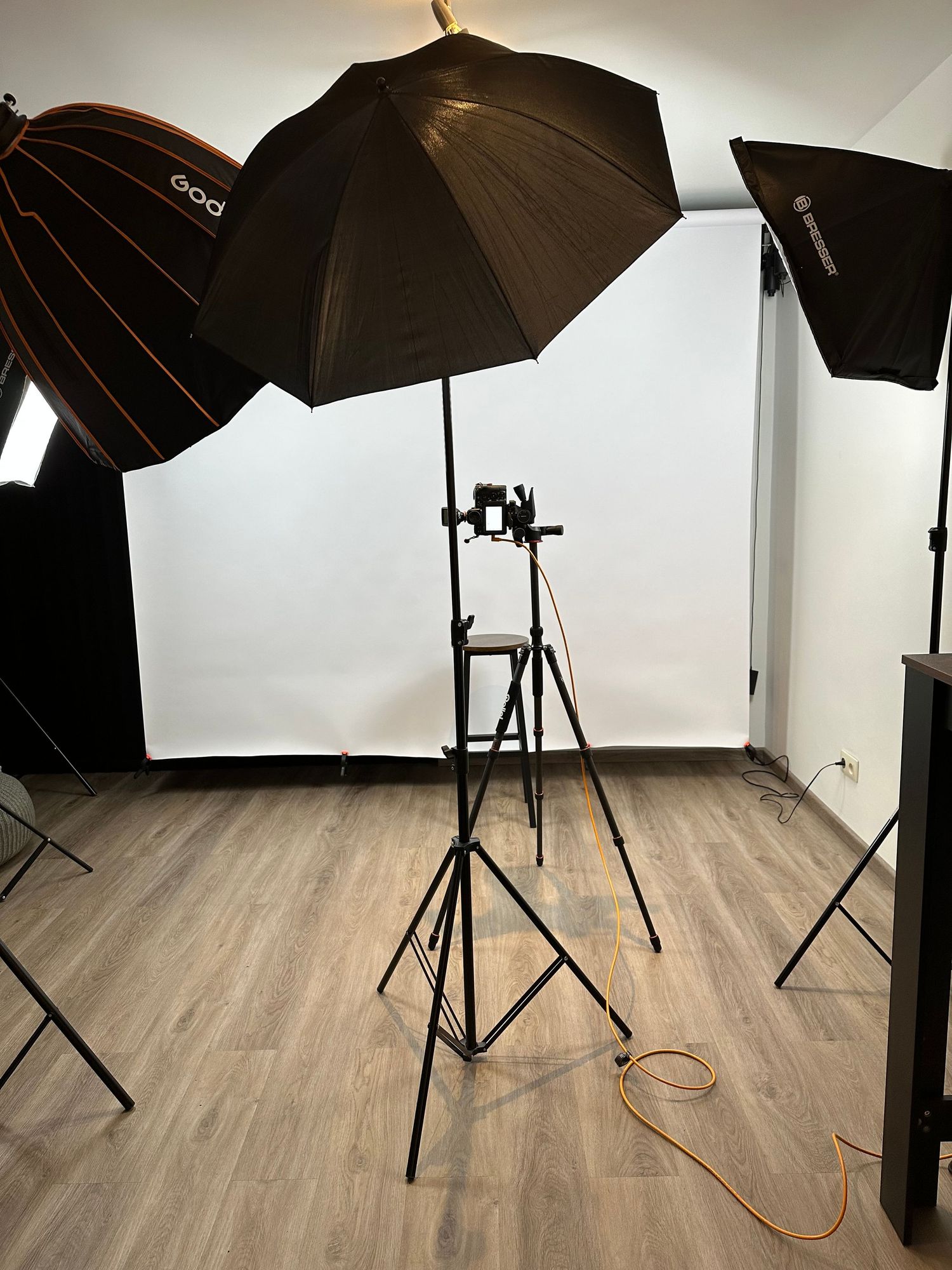 Studiosetting voor pastfoto's