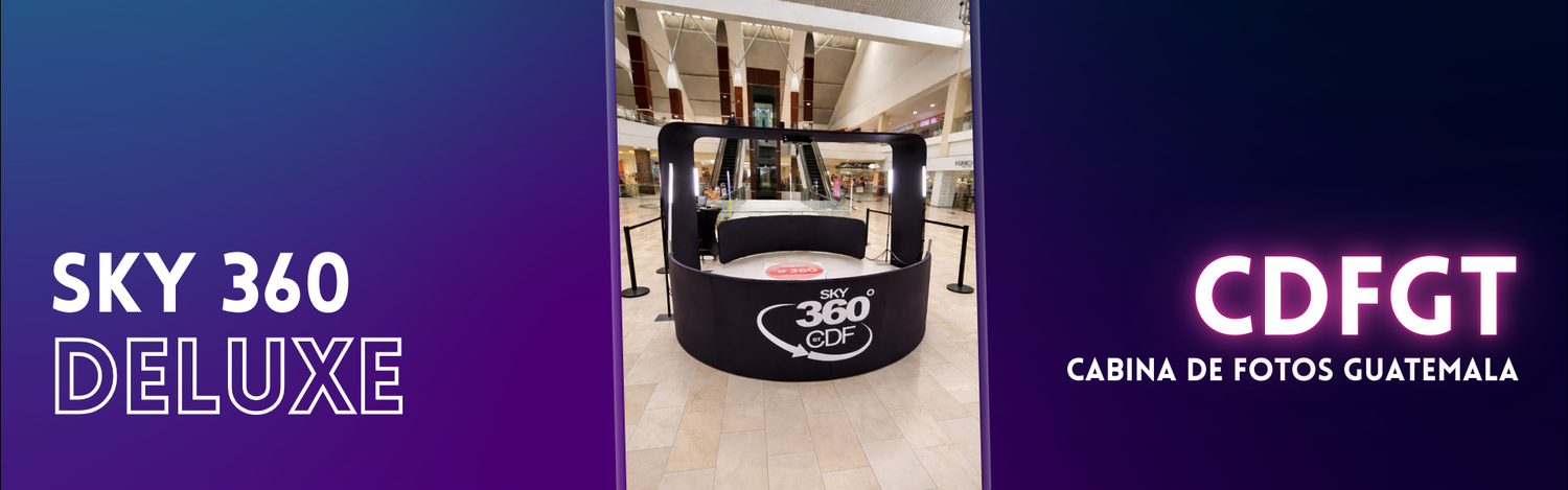 Plataforma de videos 360° con estructura neón