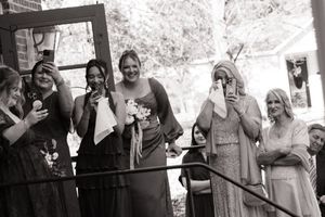 Emotional wedding photo during a St. Louis wedding.