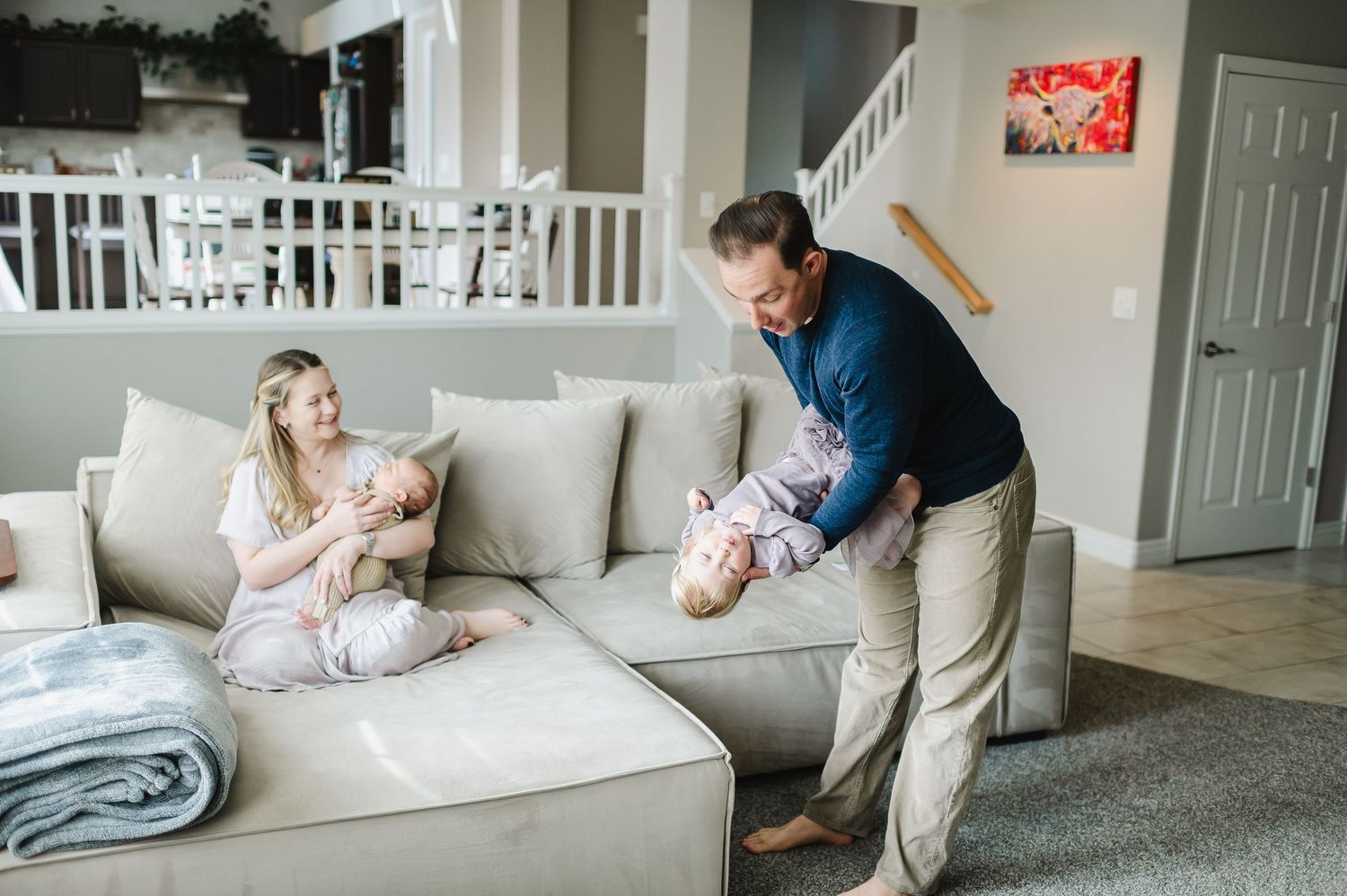 documentary style newborn photo session at home. Colorado in home newborn photographer