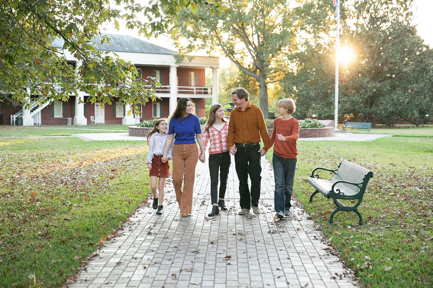Family Session at State Capitol Gardens and Barracks.