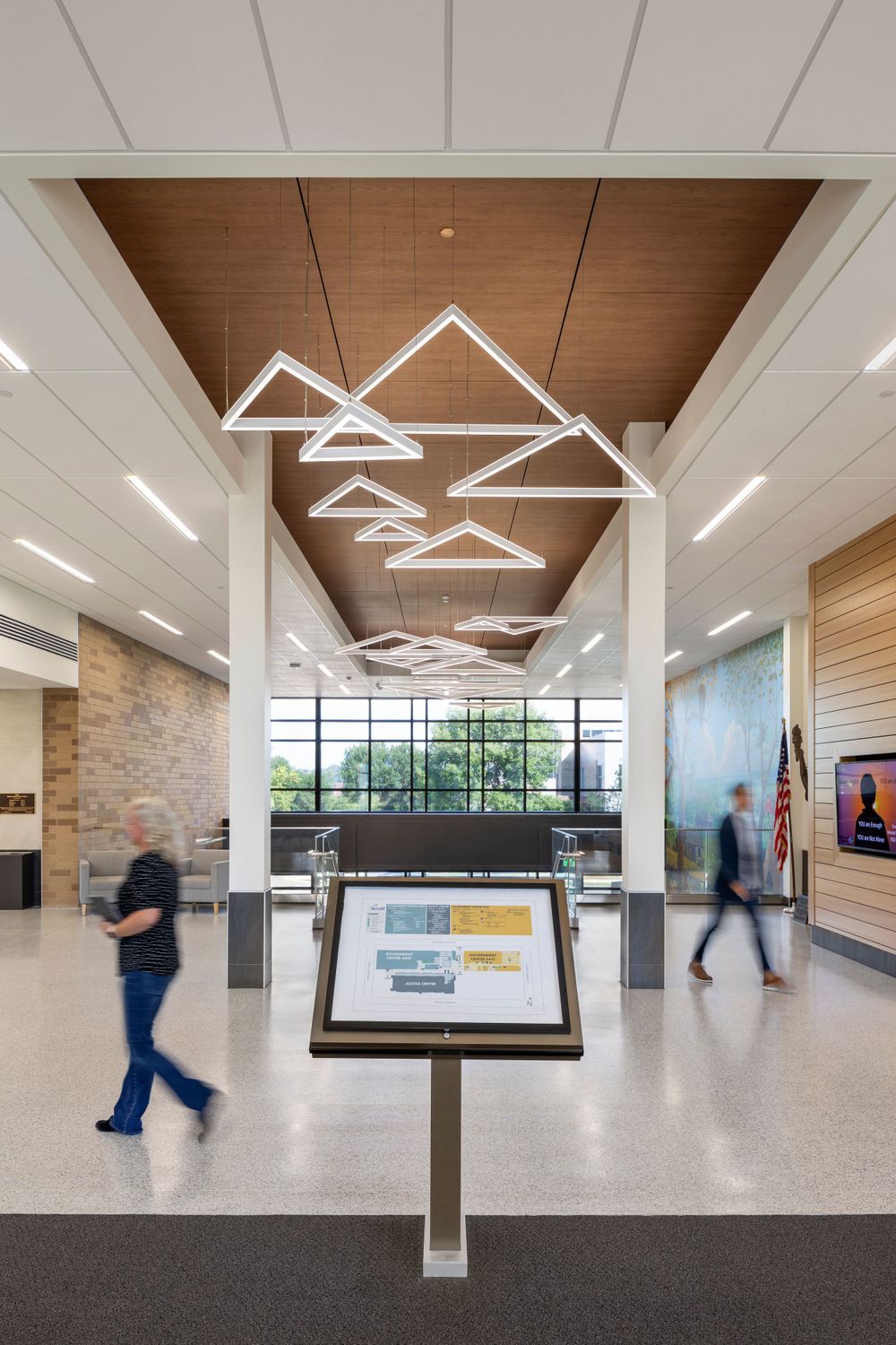 Scott County Minnesota Justice Center ceiling