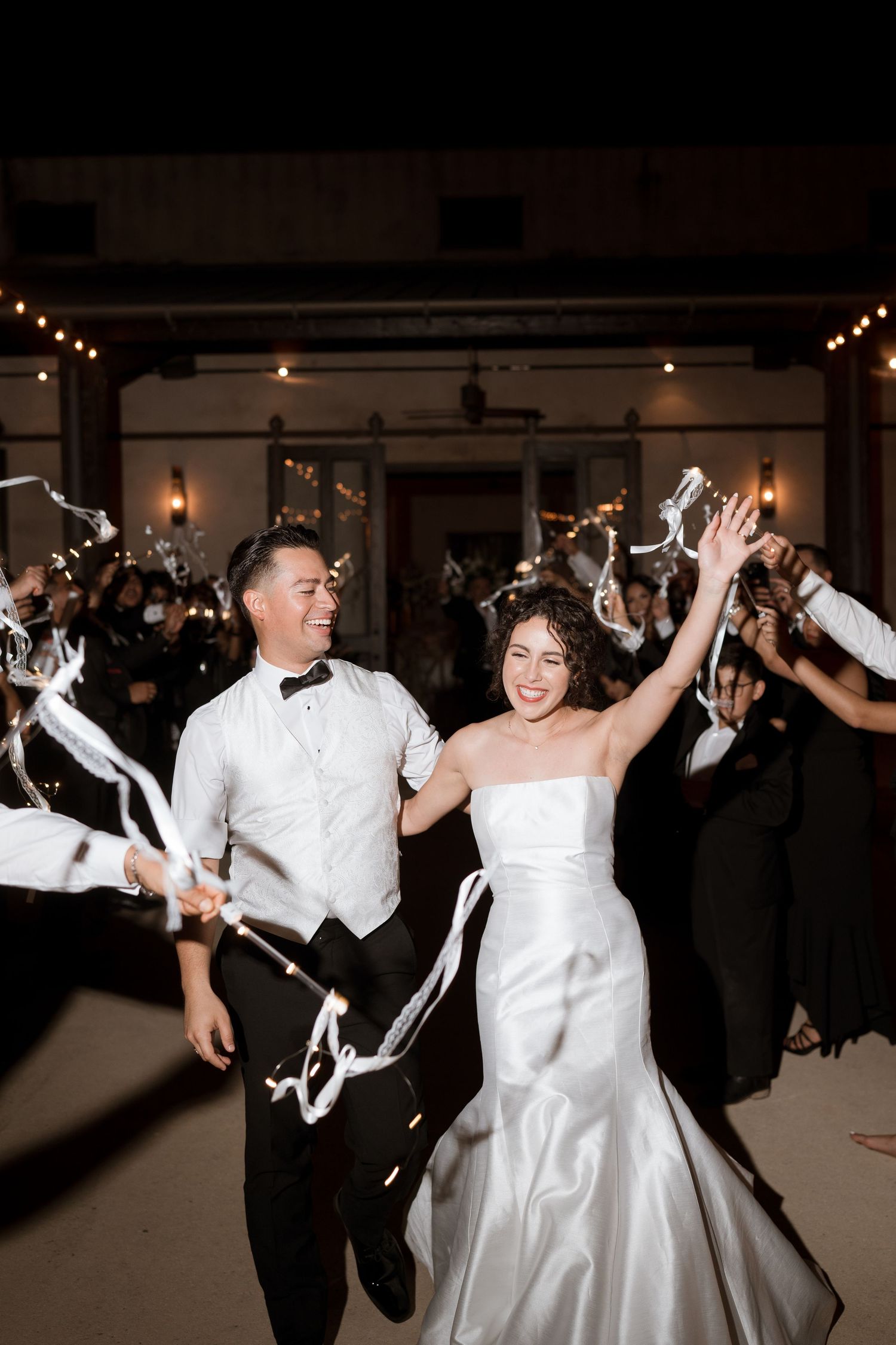 lost mission wedding venue sparkler send off